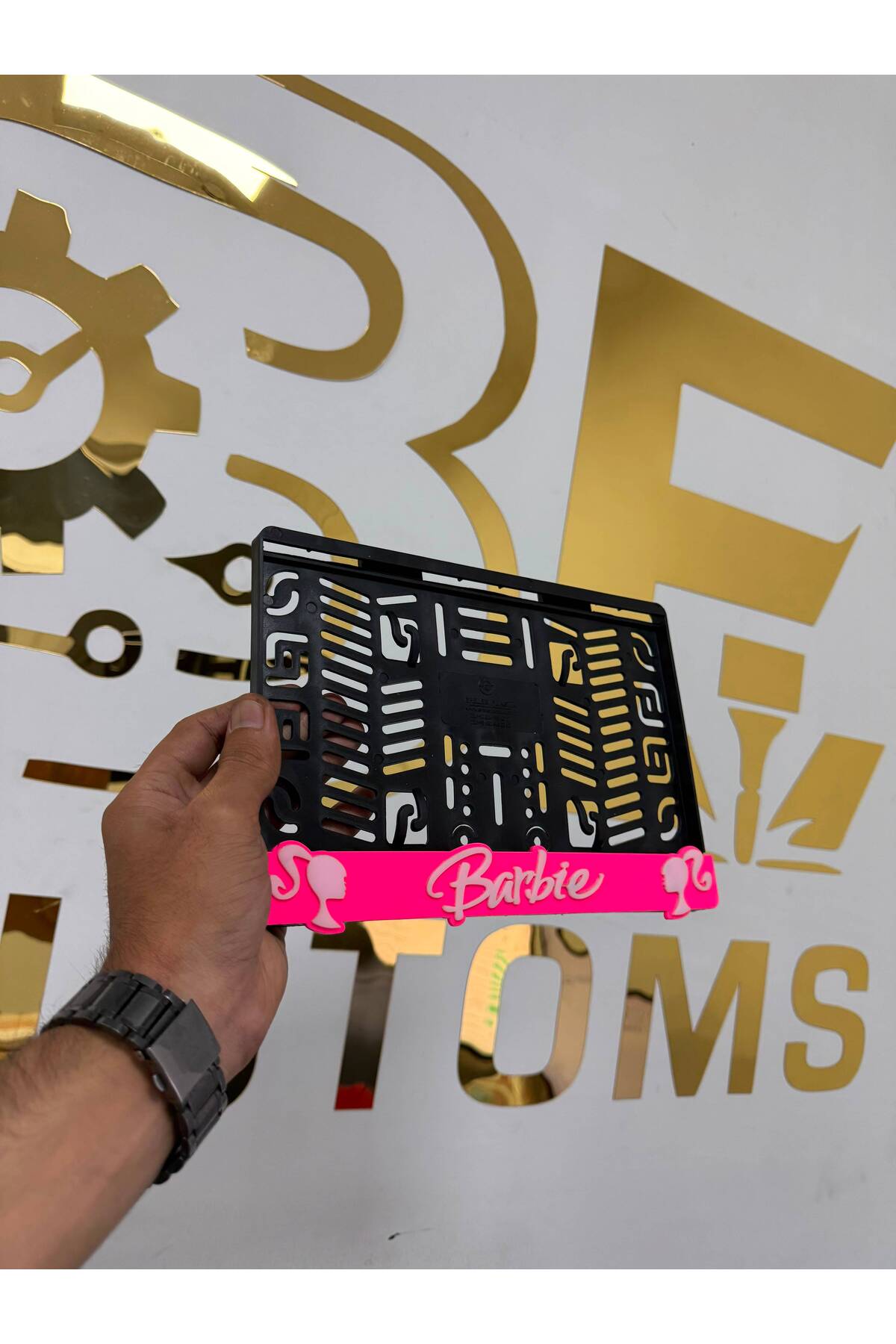Barbie Motor Plakalığı | Pleksi Dekoratif Plakalık - Görsel 6