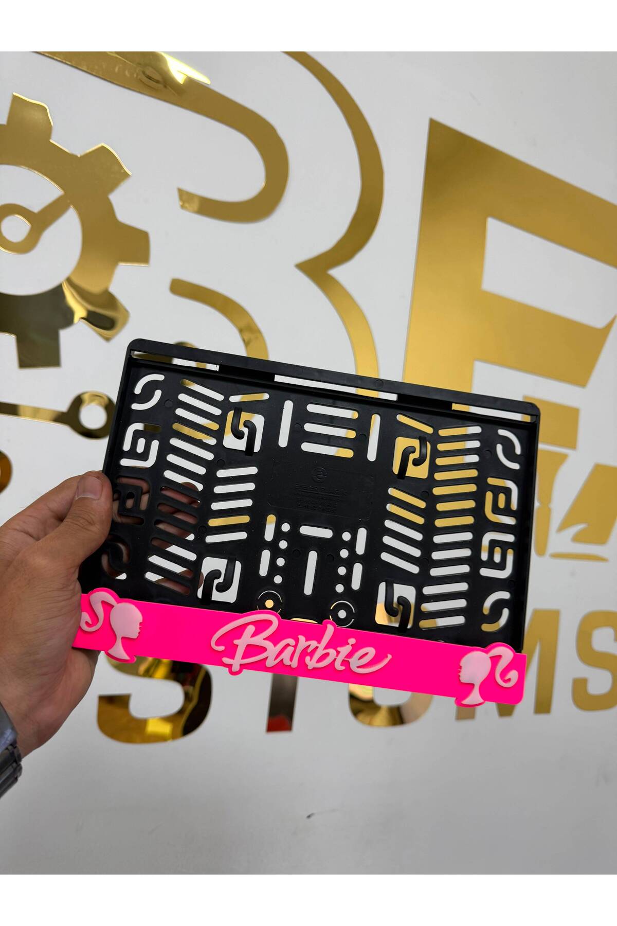 Barbie Motor Plakalığı | Pleksi Dekoratif Plakalık - Görsel 7